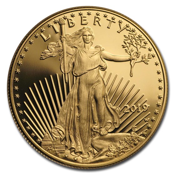 2019-W 1 oz Proof Gold American Eagle (w/Box & COA) 2019-W 1 oz Proof Gold American Eagle (w/Box & COA)